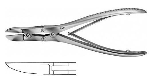 РАСКІН КІСТК. КУСАЧКИ ПРЯМ. 190MM